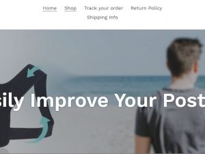Back Posture Corrector Website | Potential Profit: 5000$/month