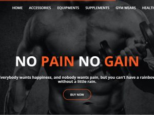GYM Products Website | Potential Profit: 5000$/month