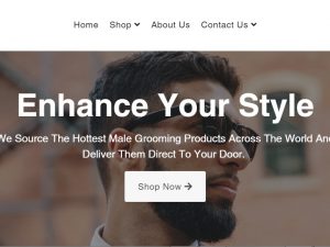 Men Grooming Dropship Ecommerce Website | Potential Profit: 5000$/month