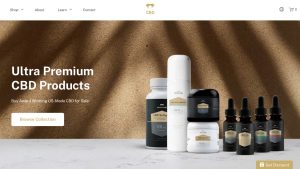 CBD Products Website | Potential Profit: 5000$/month