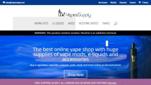 Vape & E-Cig Accessories Website | Potential Profit: 5000$/month
