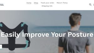 Back Posture Corrector Website | Potential Profit: 5000$/month