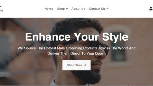 Men Grooming Dropship Ecommerce Website | Potential Profit: 5000$/month