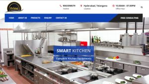Kitchen Equipment Store Website Design | Website Development