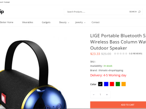 Bluetooth Speakers Readymade Dropship Store | Potential Profit: 5000$/month