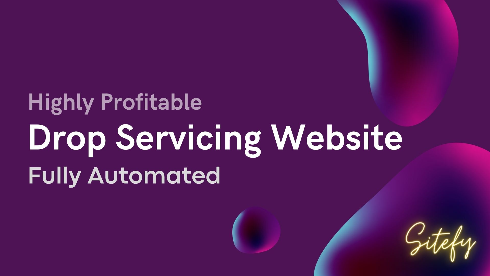 Drop Servicing Website | Potential Profit: 5000$/month