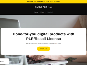 Create Website like Digital PLR Hub | DigitalPLRHub.com Alike Readymade Website