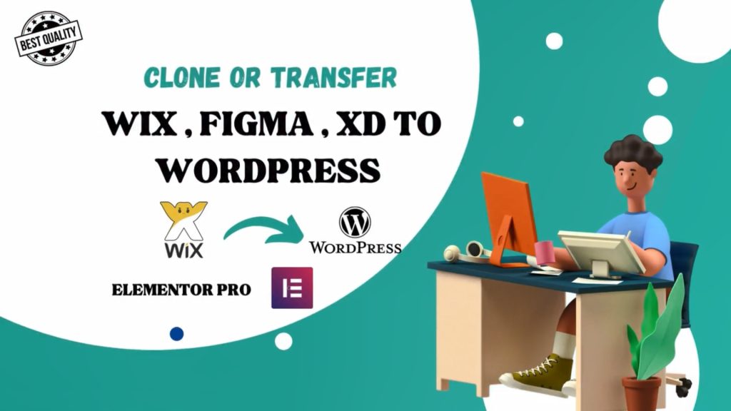 convert clone or transfer wix to wordpress website