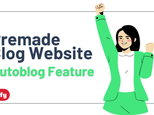 Investing blog website | Premade website | Autoblog feature
