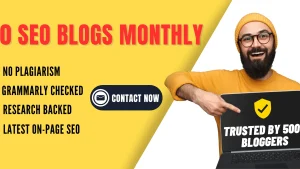 We will write 30 SEO blog posts and articles per month to grow your business