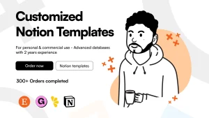 We will build a customized and an advanced aesthetic notion template