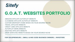 G.O.A.T. Portfolio of Websites – Super Diversify Digital Assets | Reduce the risks