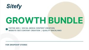 Business Growth Bundle for Dropship Stores: Website SEO content creation | SEO Backlinks | Social media content creation | Tiktok ads