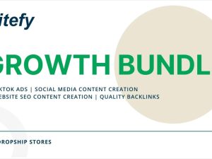 Business Growth Bundle for Dropship Stores: Website SEO content creation | SEO Backlinks | Social media content creation | Tiktok ads