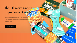 Snacks Online Subscription Box Website | Potential Profit: 5000$/month