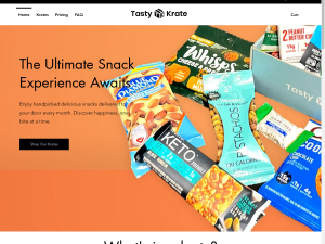 Snacks Online Subscription Box Website | Potential Profit: 5000$/month