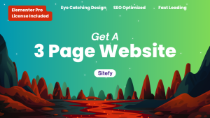 We will create 3 page website for you