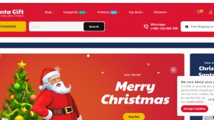 Christmas Products Website | Potential Profit: 6000$/month