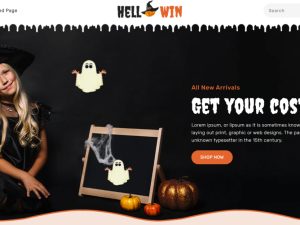 Halloween Products Website | Potential Profit: 5000$/month