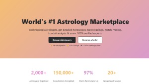 Astrologer Marketplace for Sale | Estimate: Upto 10K$/month