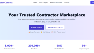 Construction Project Bidding Website for Sale | Earn Up to $7K/month