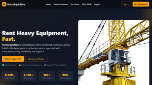 Machinery & Equipment Rental Marketplace | Up to $10K+/Month Potential