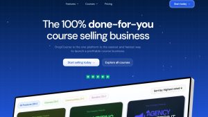 Create Website Like Dropcourse.com