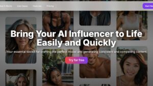 AI Influencer Generator SaaS | Create Virtual Models & Monetize Social Media Content